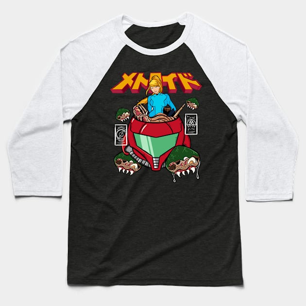 Metroid Sushi Baseball T-Shirt by Jones Factory